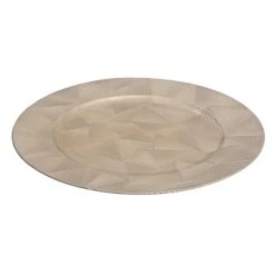 IH Casa Decor 13-in Champagne Charger Plate - Set Of 6