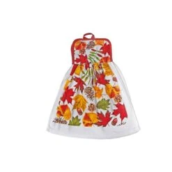 IH Casa Decor Orange/Red Tie Hand Towel - Set Of 2