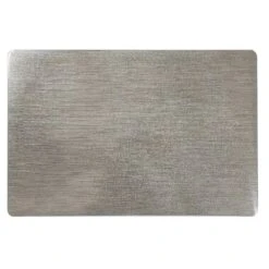 IH Casa Decor Champagne Metallic Plastic Placemat - Set Of 12