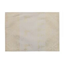 IH Casa Decor Gold Jumping Reindeers Metallic Yarn Placemats - Set Of 12