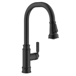 Kraus Allyn Matte Black Industrial 1-Handle Deck Mount Pull-Down Handle/Lever Residential Kitchen Faucet -Alliedbas Shop 331061171 AlternateImage3 l
