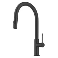 Kraus Allyn Matte Black 1-Handle Deck Mount Pull-Down Handle/Lever Residential Kitchen Faucet -Alliedbas Shop 331061182 MainImage 001 l