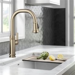 Kraus Allyn Spot-Free Antique Champagne-Bronze 1-Handle Deck Mount Pull-Down Handle/Lever Residential Kitchen Faucet 7 Kraus Allyn Spot-Free Antique Champagne-Bronze 1-Handle Deck Mount Pull-Down Handle/Lever Residential Kitchen Faucet -Alliedbas Shop 331061188 AlternateImage3 l