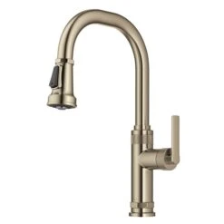 Kraus Allyn Spot-Free Antique Champagne-Bronze 1-Handle Deck Mount Pull-Down Handle/Lever Residential Kitchen Faucet 9 Kraus Allyn Spot-Free Antique Champagne-Bronze 1-Handle Deck Mount Pull-Down Handle/Lever Residential Kitchen Faucet -Alliedbas Shop 331061188 MainImage 001 l