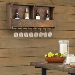 Alaterre Modesto 6-Bottle Reclaimed Wood Wine Rack -Alliedbas Shop 331062080 AlternateImage1 l