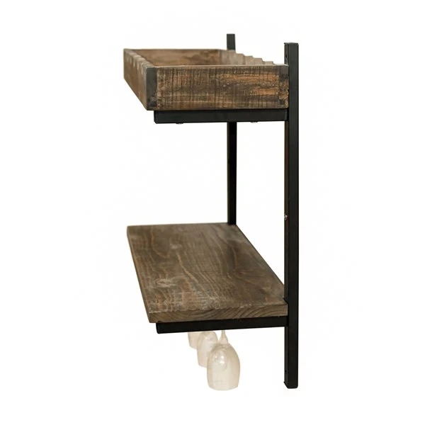 Alaterre Pomona Wall Shelf With Wine Storage 5 Alaterre Pomona Wall Shelf With Wine Storage - Image 5