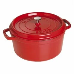 Staub La Cocotte 6.75-L Cherry Cast Iron Dutch Oven