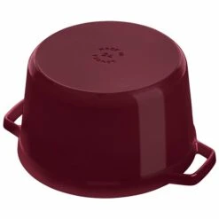 Staub La Cocotte 4.75-L Bordeaux Cast Iron Dutch Oven 7 Staub La Cocotte 4.75-L Bordeaux Cast Iron Dutch Oven -Alliedbas Shop 331062396 AlternateImage4 l