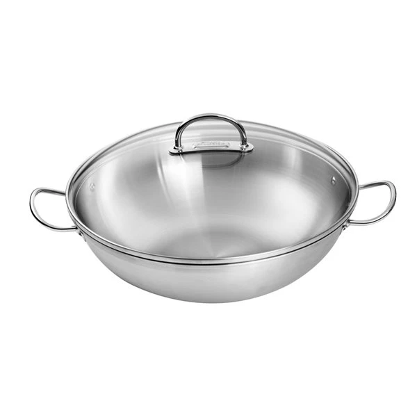 ZWILLING Prime 14-in Silver Stainless Steel Wok With Lid 1 ZWILLING Prime 14-in Silver Stainless Steel Wok With Lid