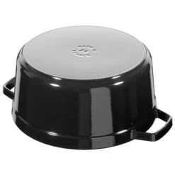 Staub La Cocotte 5.25-L Shiny Black Cast Iron Dutch Oven