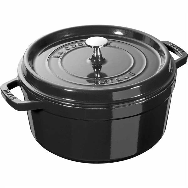 Staub La Cocotte 5.25-L Shiny Black Cast Iron Dutch Oven 4 Staub La Cocotte 5.25-L Shiny Black Cast Iron Dutch Oven - Image 4