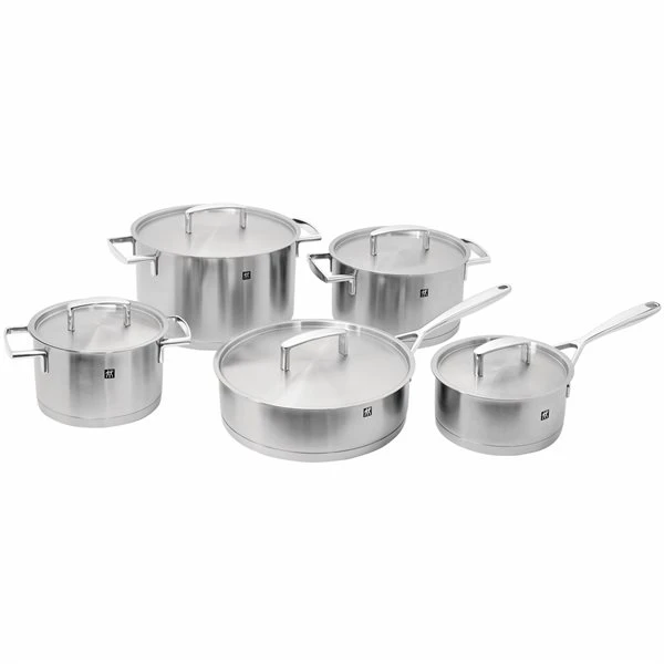 ZWILLING Passion Silver Stainless Steel Cookware Set With Lids - 5-Piece 3 ZWILLING Passion Silver Stainless Steel Cookware Set With Lids - 5-Piece - Image 3