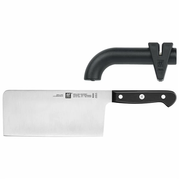 ZWILLING Gourmet 7-in Chef's Knife With Knife Sharpener 2 ZWILLING Gourmet 7-in Chef's Knife With Knife Sharpener - Image 2