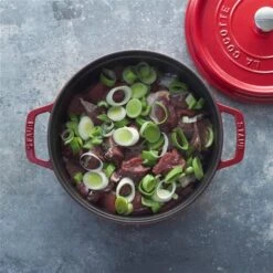 Staub La Cocotte 4.75-L Cherry Cast Iron Dutch Oven -Alliedbas Shop 331062414 AlternateImage2 l