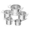 ZWILLING Pro Silver Stainless Steel Cookware Set With Lids - 5-Piece