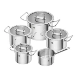 ZWILLING Pro Silver Stainless Steel Cookware Set With Lids - 5-Piece