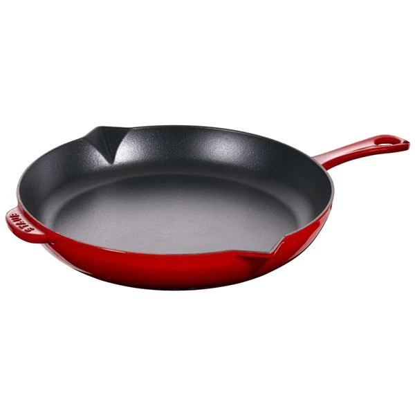 Staub Pans 10-in Cherry Cast Iron Fry Pan 1 Staub Pans 10-in Cherry Cast Iron Fry Pan