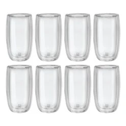ZWILLING Sorrento 350-ml Clear Glass Latte Glass Set - 8-Piece