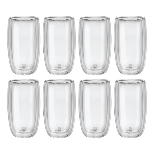 ZWILLING Sorrento 350-ml Clear Glass Latte Glass Set - 8-Piece 1 ZWILLING Sorrento 350-ml Clear Glass Latte Glass Set - 8-Piece