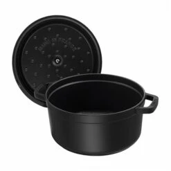 Staub La Cocotte 3.8-L Black Cast Iron Dutch Oven 7 Staub La Cocotte 3.8-L Black Cast Iron Dutch Oven -Alliedbas Shop 331062445 AlternateImage3 l