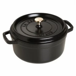 Staub La Cocotte 3.8-L Black Cast Iron Dutch Oven 8 Staub La Cocotte 3.8-L Black Cast Iron Dutch Oven -Alliedbas Shop 331062445 MainImage 001 l