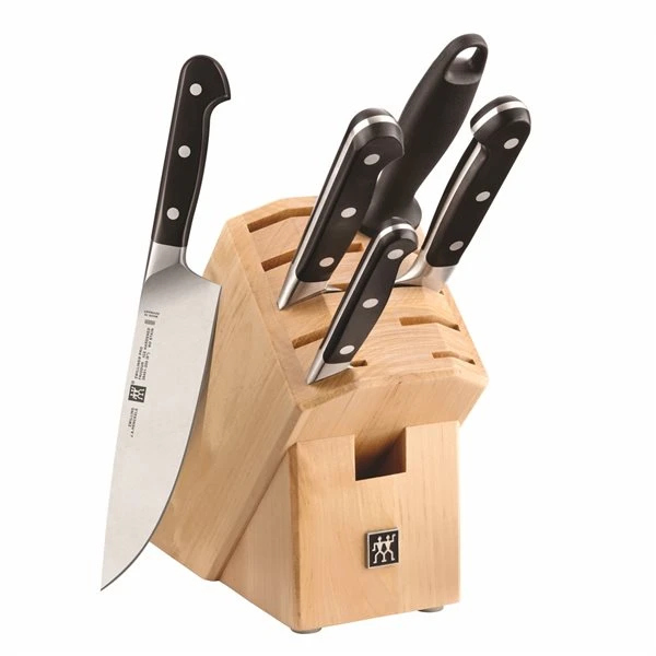 ZWILLING Pro Knife Set With Block - 6-Piece 1 ZWILLING Pro Knife Set With Block - 6-Piece