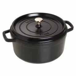 Staub La Cocotte 5.25-L Black Cast Iron Dutch Oven