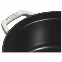 Staub La Cocotte 3.8-L White Truffle Cast Iron Dutch Oven -Alliedbas Shop 331062465 AlternateImage4 l
