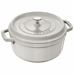 Staub La Cocotte 3.8-L White Truffle Cast Iron Dutch Oven