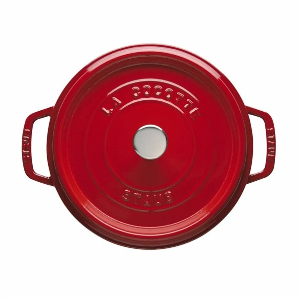 Staub La Cocotte 3.8-L Cherry Cast Iron Dutch Oven 2 Staub La Cocotte 3.8-L Cherry Cast Iron Dutch Oven - Image 2