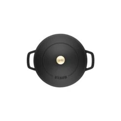 Staub Braisers 11-in Black Cast Iron Sauté Pan With Lid 6 Staub Braisers 11-in Black Cast Iron Sauté Pan With Lid -Alliedbas Shop 331062481 AlternateImage3 l