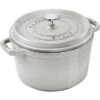 Staub La Cocotte 4.75-L White Truffle Cast Iron Dutch Oven
