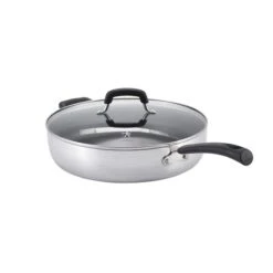Henckels Kitchen Elements 4.75-L Silver Steel With Non-Stick Coating Sauté Pan With Lid
