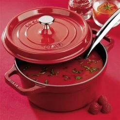 Staub La Cocotte 5.25-L Cherry Cast Iron Dutch Oven