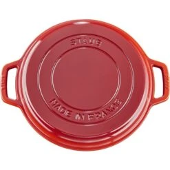 Staub Braisers 6-L Cherry Cast Iron Dutch Oven With Grill Pan Lid 7 Staub Braisers 6-L Cherry Cast Iron Dutch Oven With Grill Pan Lid -Alliedbas Shop 331062495 AlternateImage4 l