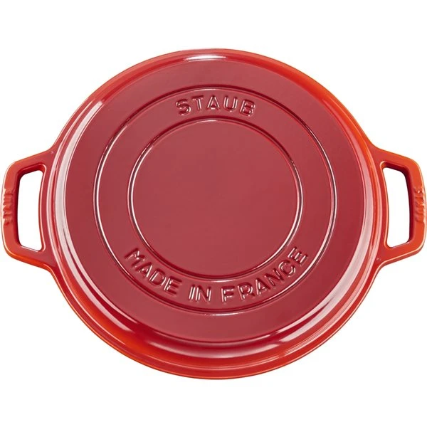 Staub Braisers 6-L Cherry Cast Iron Dutch Oven With Grill Pan Lid 3 Staub Braisers 6-L Cherry Cast Iron Dutch Oven With Grill Pan Lid - Image 3