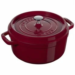 Staub La Cocotte 3.8-L Bordeaux Cast Iron Dutch Oven -Alliedbas Shop 331062498 MainImage 001 l