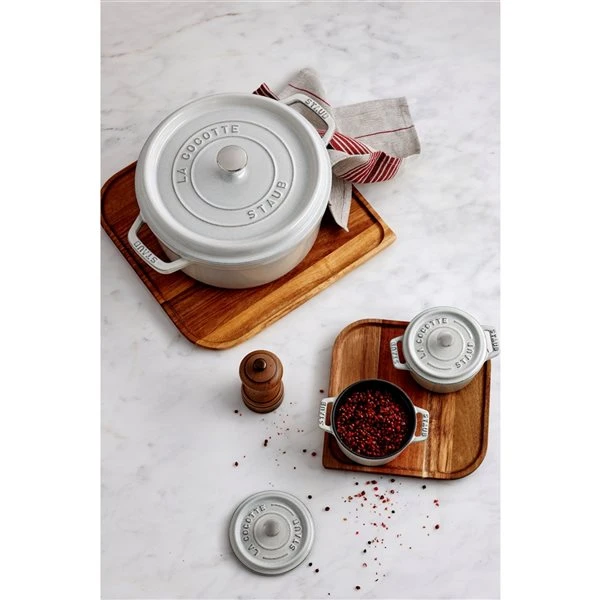 Staub La Cocotte 5.25-L White Truffle Cast Iron Dutch Oven 2 Staub La Cocotte 5.25-L White Truffle Cast Iron Dutch Oven - Image 2