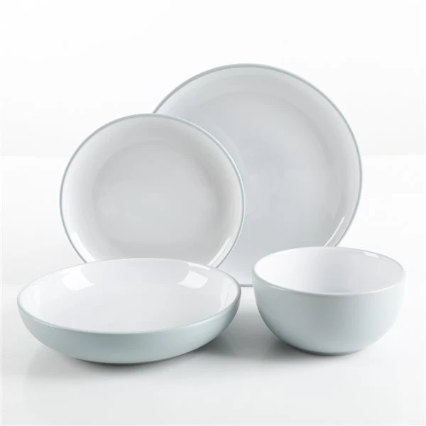 Martha Stewart Springhurst 16-Piece Double Bowl Stoneware Dinnerware Set 1 Martha Stewart Springhurst 16-Piece Double Bowl Stoneware Dinnerware Set