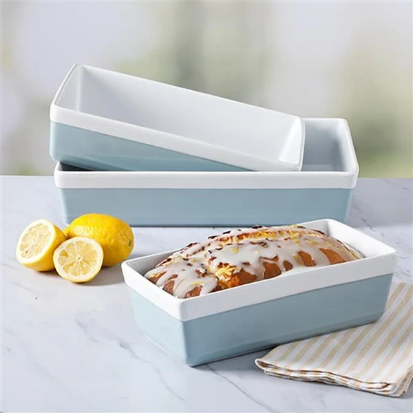 Martha Stewart 3-Piece Stoneware Baker Set In Blue 4 Martha Stewart 3-Piece Stoneware Baker Set In Blue - Image 4