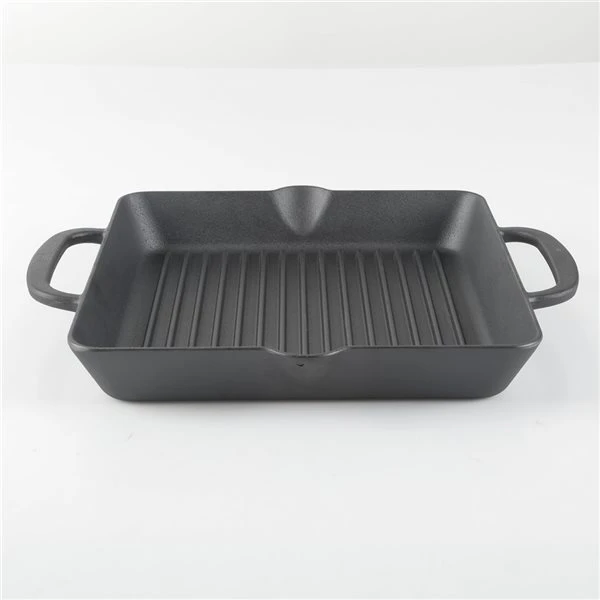 Martha Stewart 12-in Pre-Seasoned Square Cast Iron Grill 3 Martha Stewart 12-in Pre-Seasoned Square Cast Iron Grill - Image 3