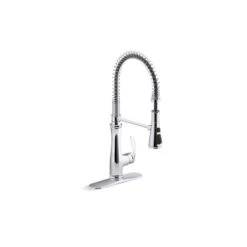 KOHLER Bellera Polished Chrome Single-Handle Semi-Professional Kitchen Sink Faucet