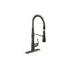 KOHLER Bellera Oil Rubbed Bronze Single-Handle Semi-Professional Kitchen Sink Faucet