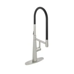 CASAINC Brushed Nickel 1-Handle Deck Mount Pull-Out Kitchen Faucet With Deck Plate 8 CASAINC Brushed Nickel 1-Handle Deck Mount Pull-Out Kitchen Faucet With Deck Plate -Alliedbas Shop 331064510 MainImage 001 l