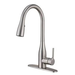 Mondawe Brushed Nickel 3-Function Pull-down 1-handle Deck Mount Kitchen Faucet -Alliedbas Shop 331064806 MainImage 001 l