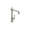 KOHLER Artifacts Vibrant Stainless Steel 1-Handle Deck Mount Victorian-Style Swing Spout Kitchen Faucet