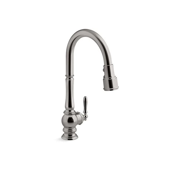 KOHLER Artifacts Vibrant Titanium Deck Mount Touchless Pull-Down Kitchen Faucet 1 KOHLER Artifacts Vibrant Titanium Deck Mount Touchless Pull-Down Kitchen Faucet