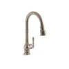 KOHLER Artifacts Vibrant Brushed Bronze Deck Mount Pull-Down Kitchen Faucet