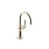 KOHLER Artifacts Deck Mount Vibrant French Gold High-Arc Kitchen Faucet