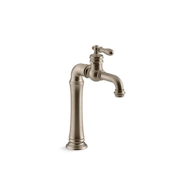 KOHLER Artifacts Gentleman's Vibrant Brushed Bronze Deck Mount Bar Sink Faucet 1 KOHLER Artifacts Gentleman's Vibrant Brushed Bronze Deck Mount Bar Sink Faucet